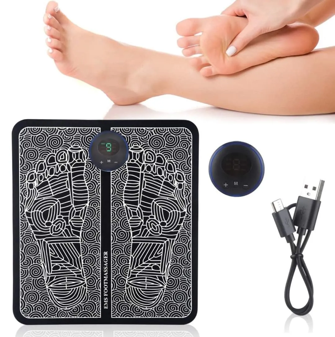 EMS Foot Massage Mat USB Rechargeable Blood Circulation Muscle Stimulator Pad